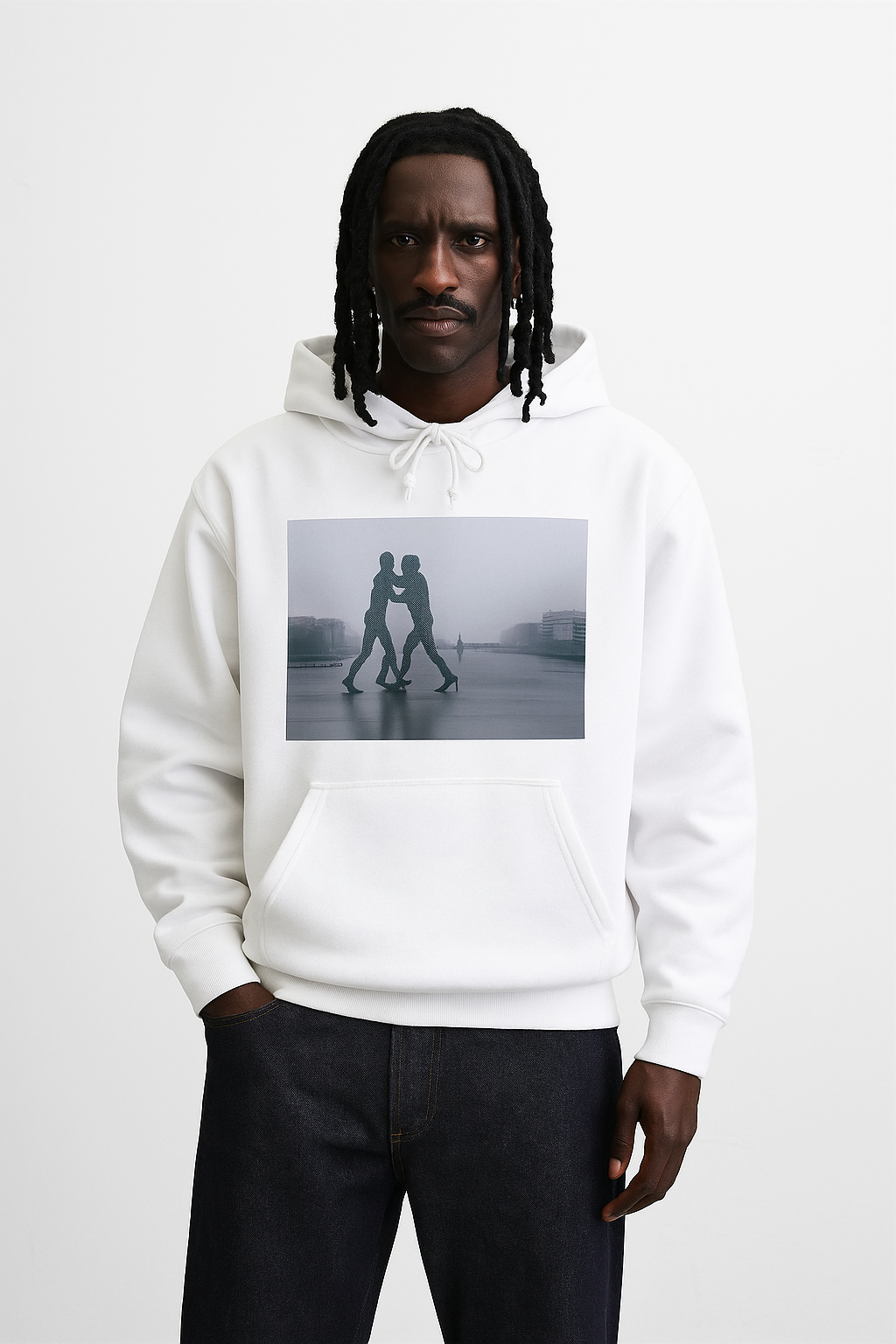 Viringee Molecule Man Unisex Lightweight Hooded Sweatshirt