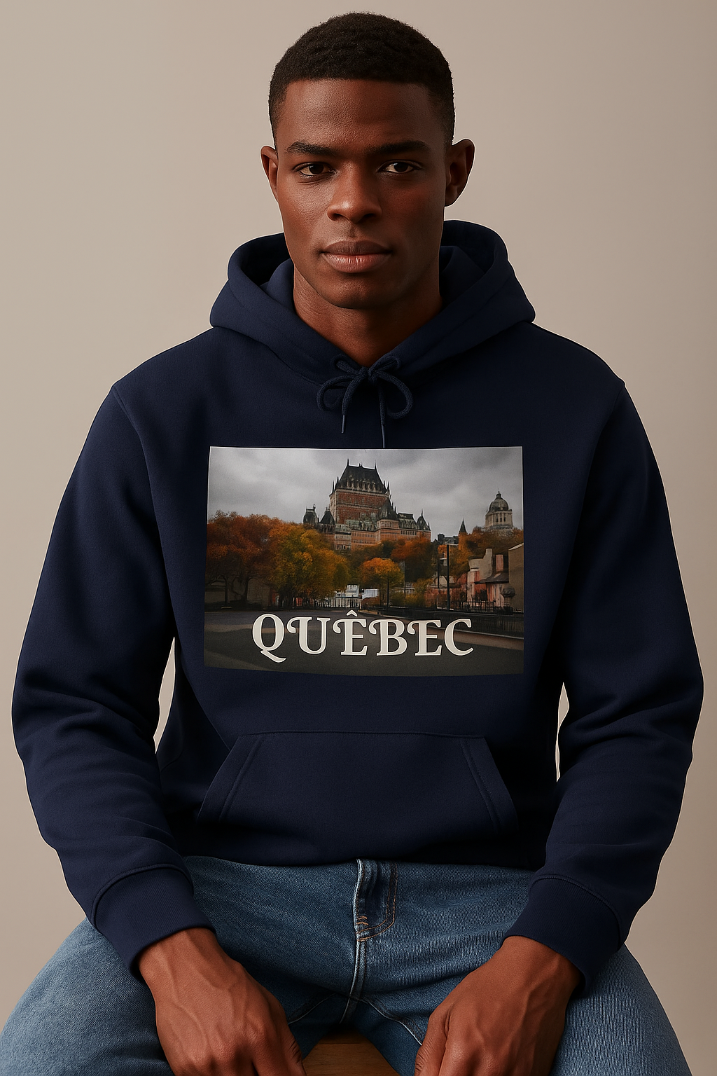 Viringee Quebec Architecture Unisex Hoodie / Hoodie Unisexe Viringee Architecture du Québec