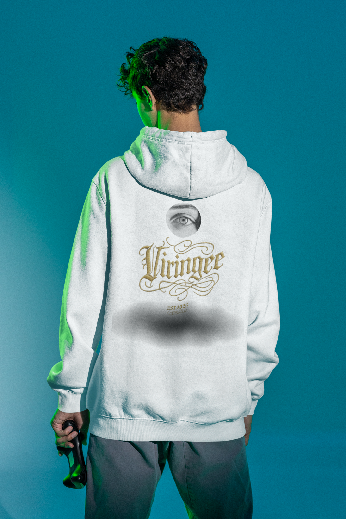 Viringee Eye of Change White Hoodie