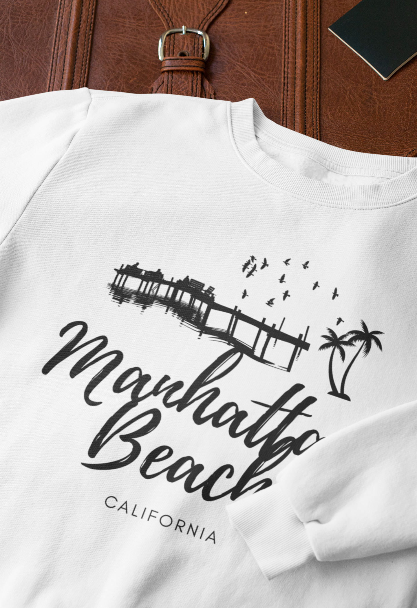 Viringee Manhattan Beach California Unisex Sweatshirt