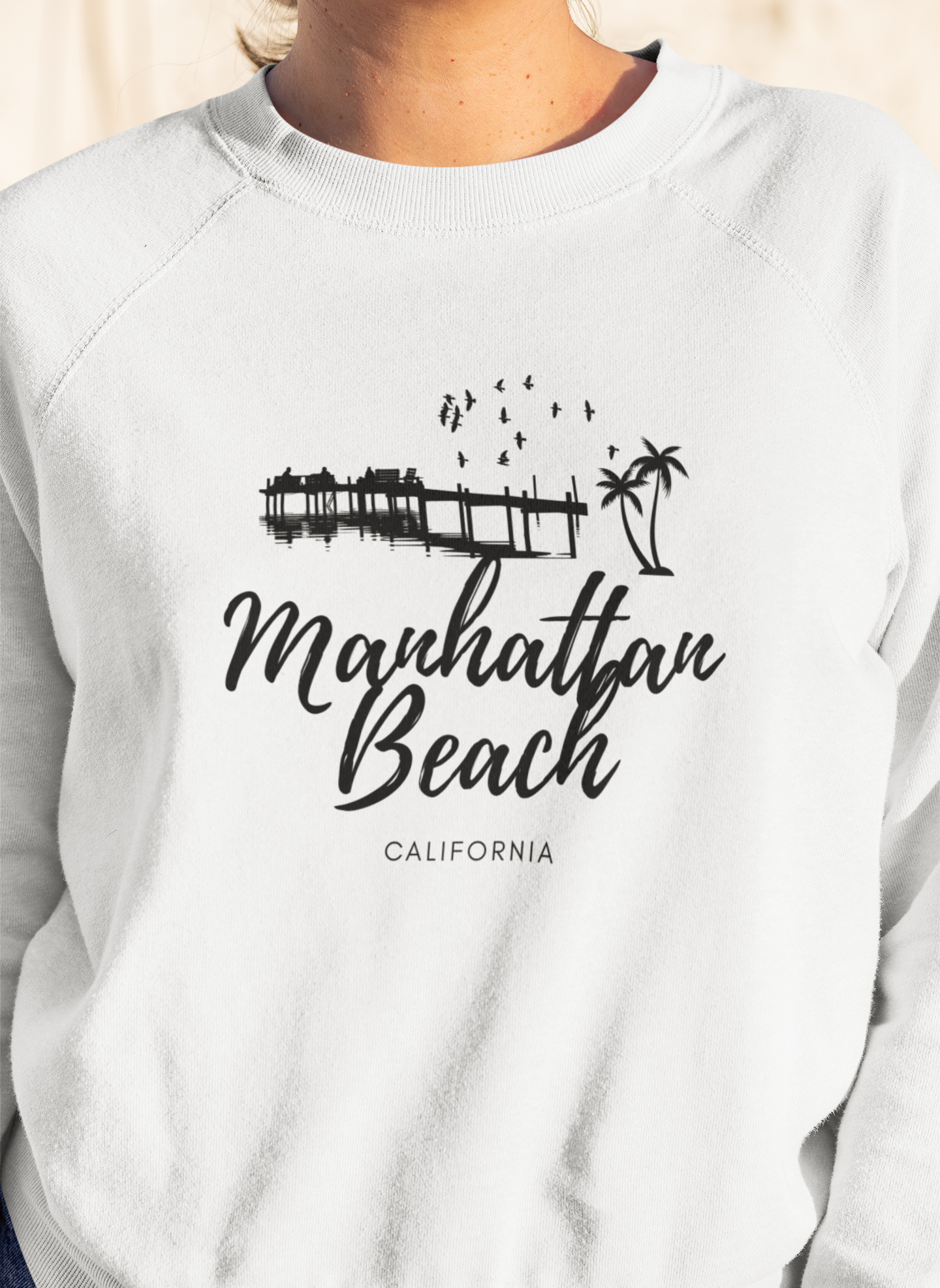 Viringee Manhattan Beach California Unisex Sweatshirt