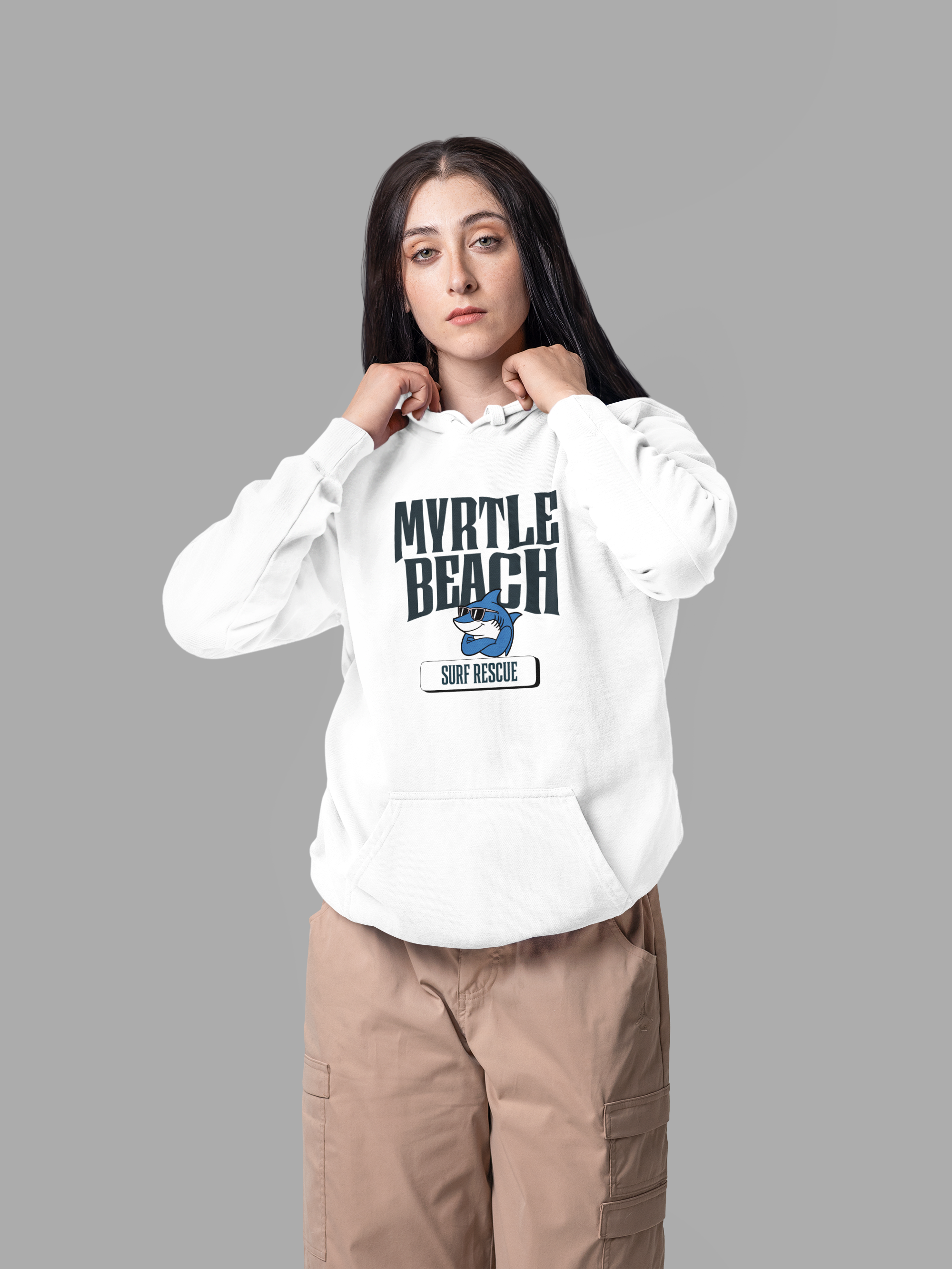 Viringee Myrtle Beach Surf Rescue Unisex Hoodie