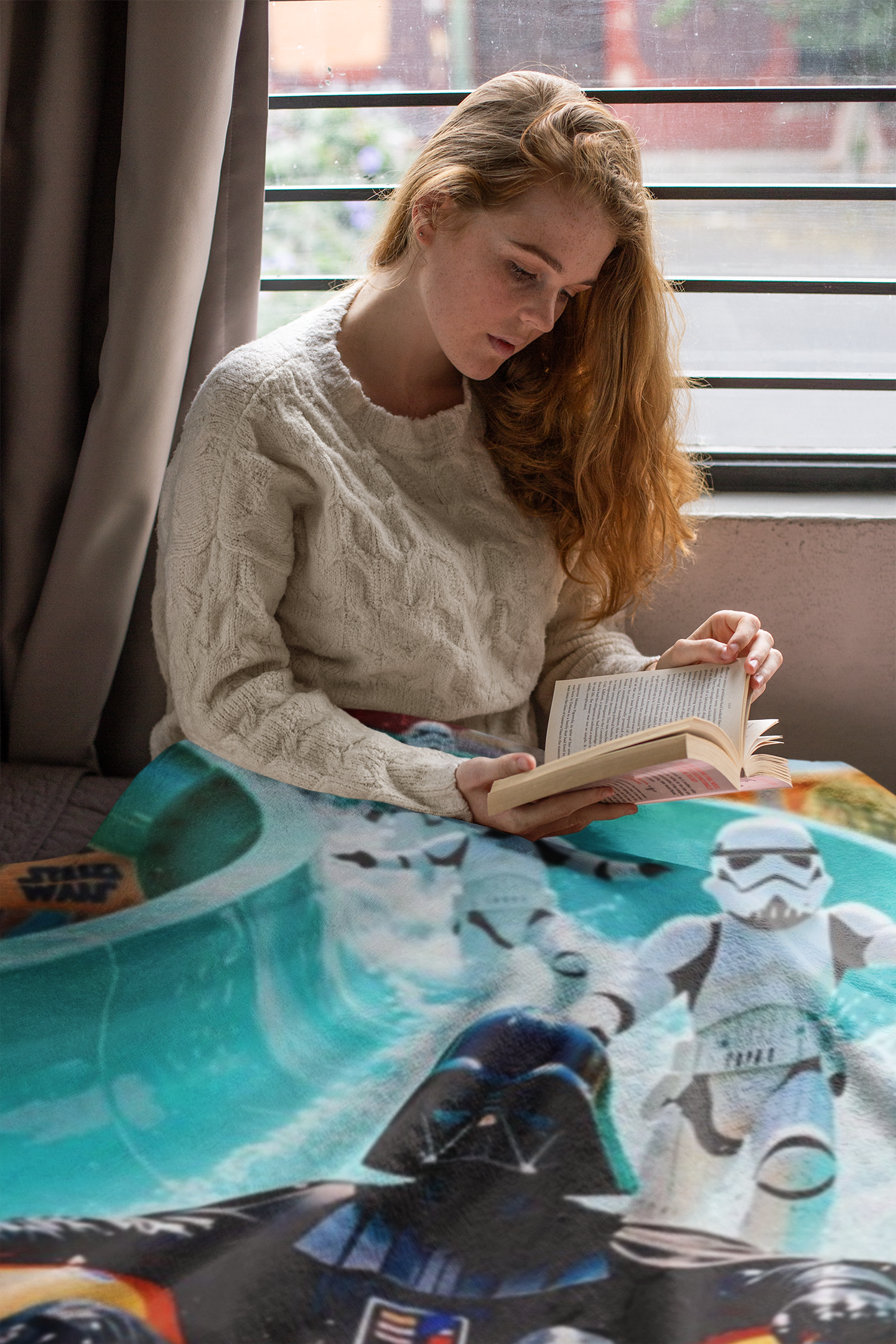 Viringee Stormtrooper Darth Vader Waterpark Velveteen Blanket