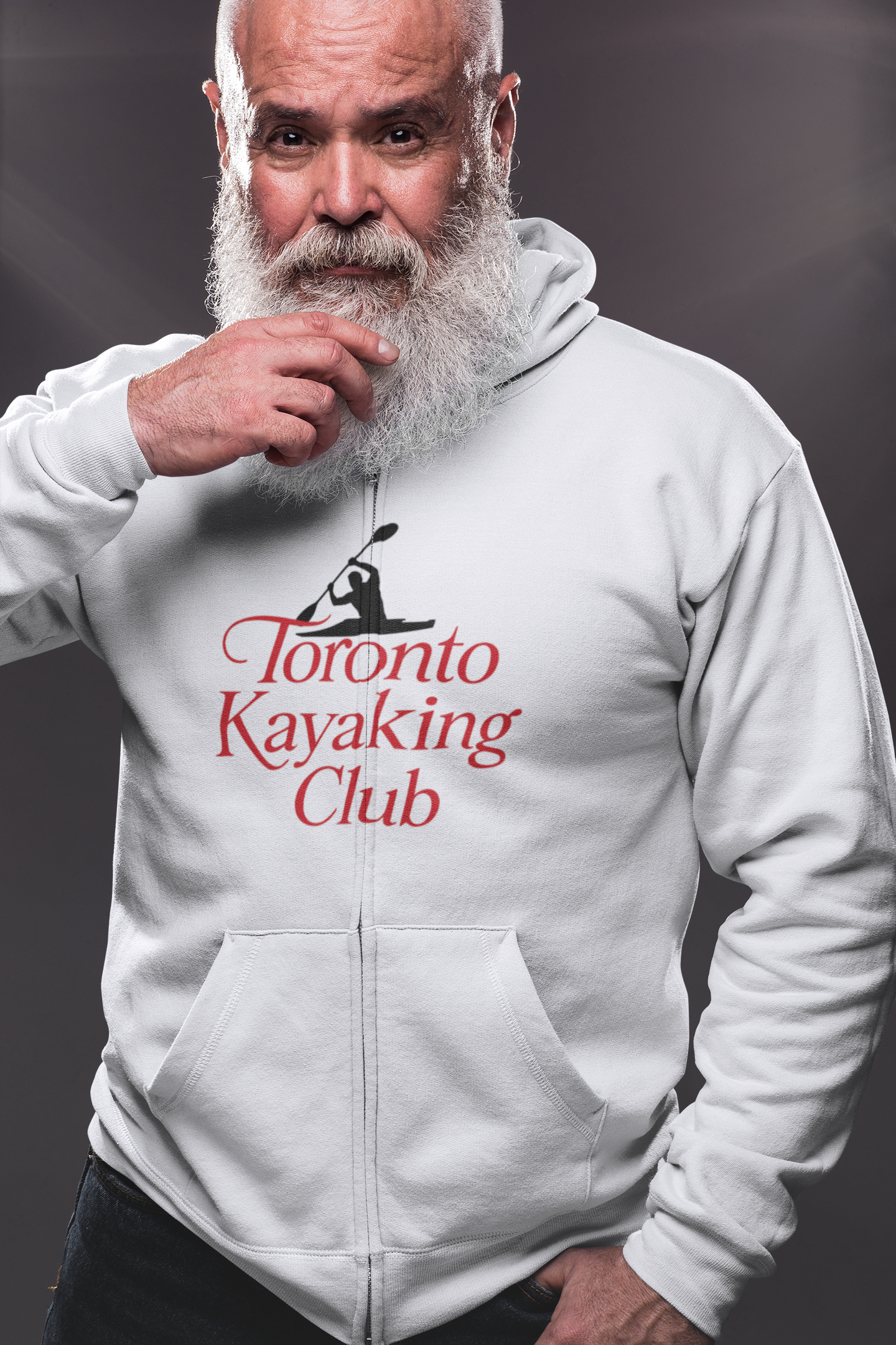 Viringee Toronto Kayaking Club Full-Zip Unisex Hoodie
