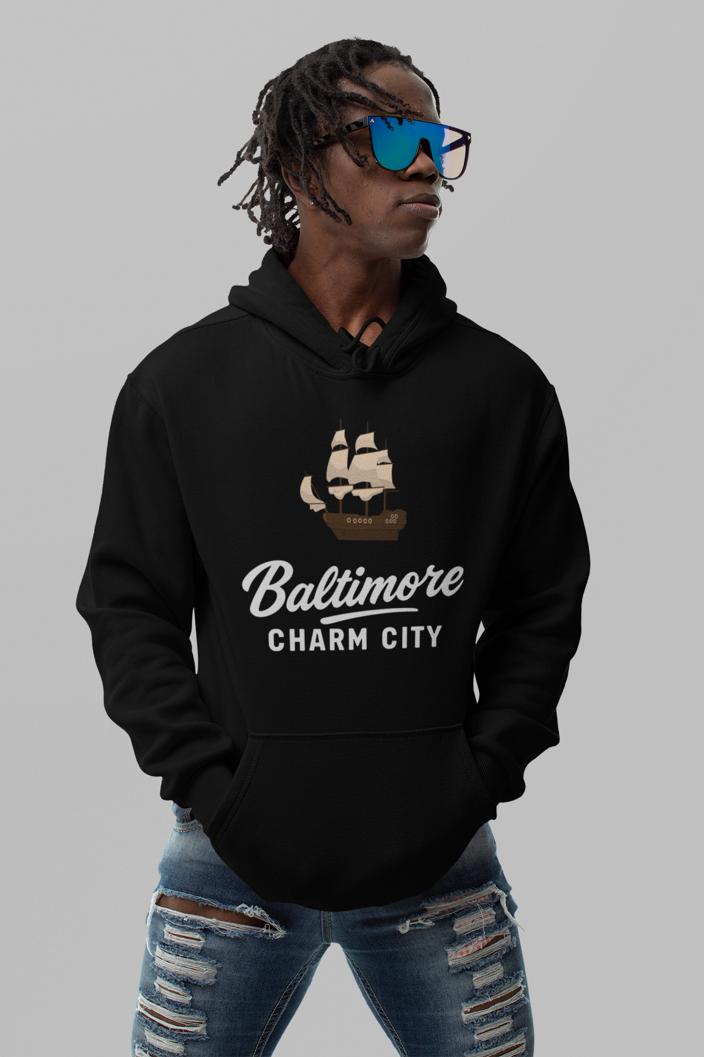 Viringee Baltimore Charm City Unisex Hoodie