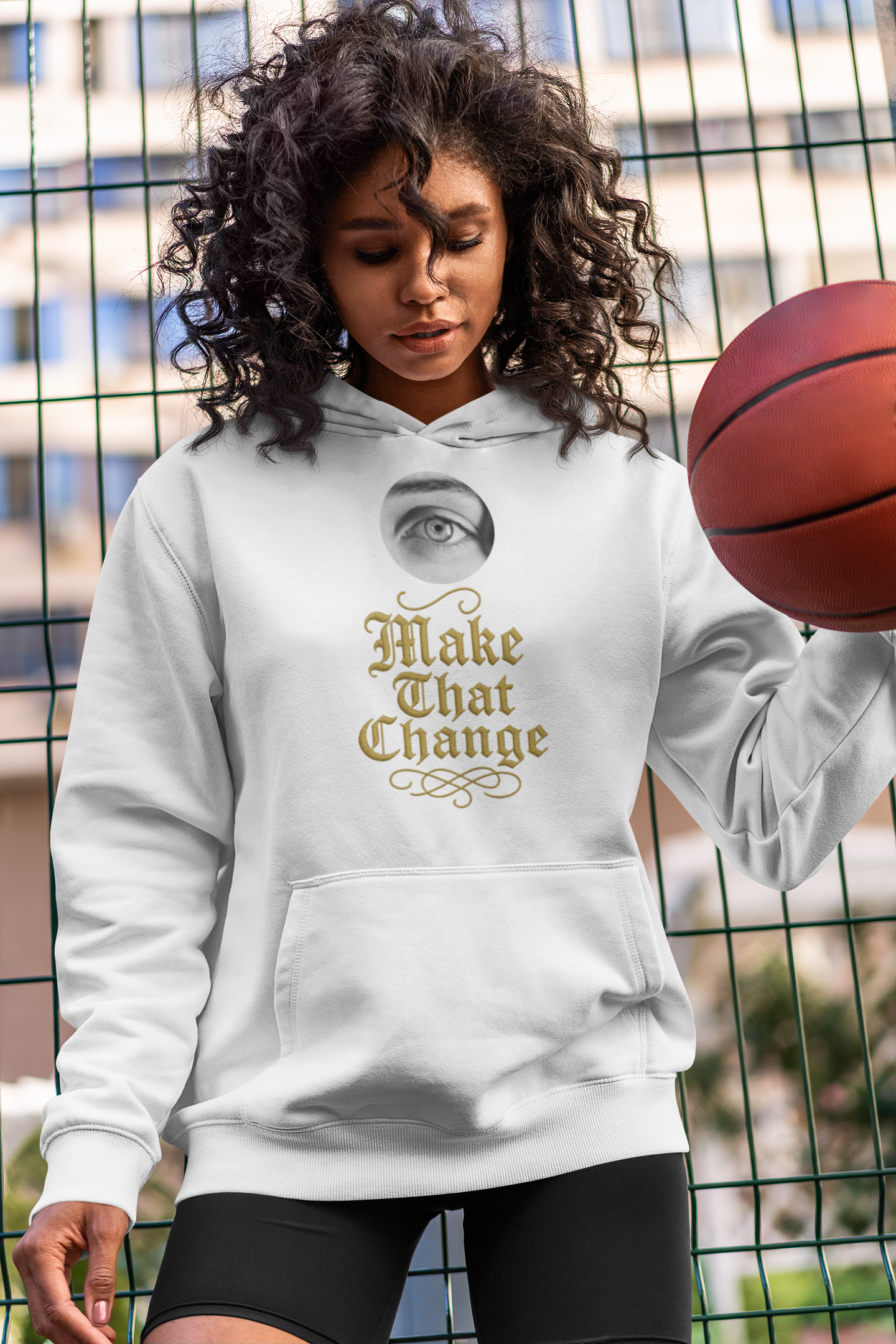 Viringee Eye of Change White Hoodie