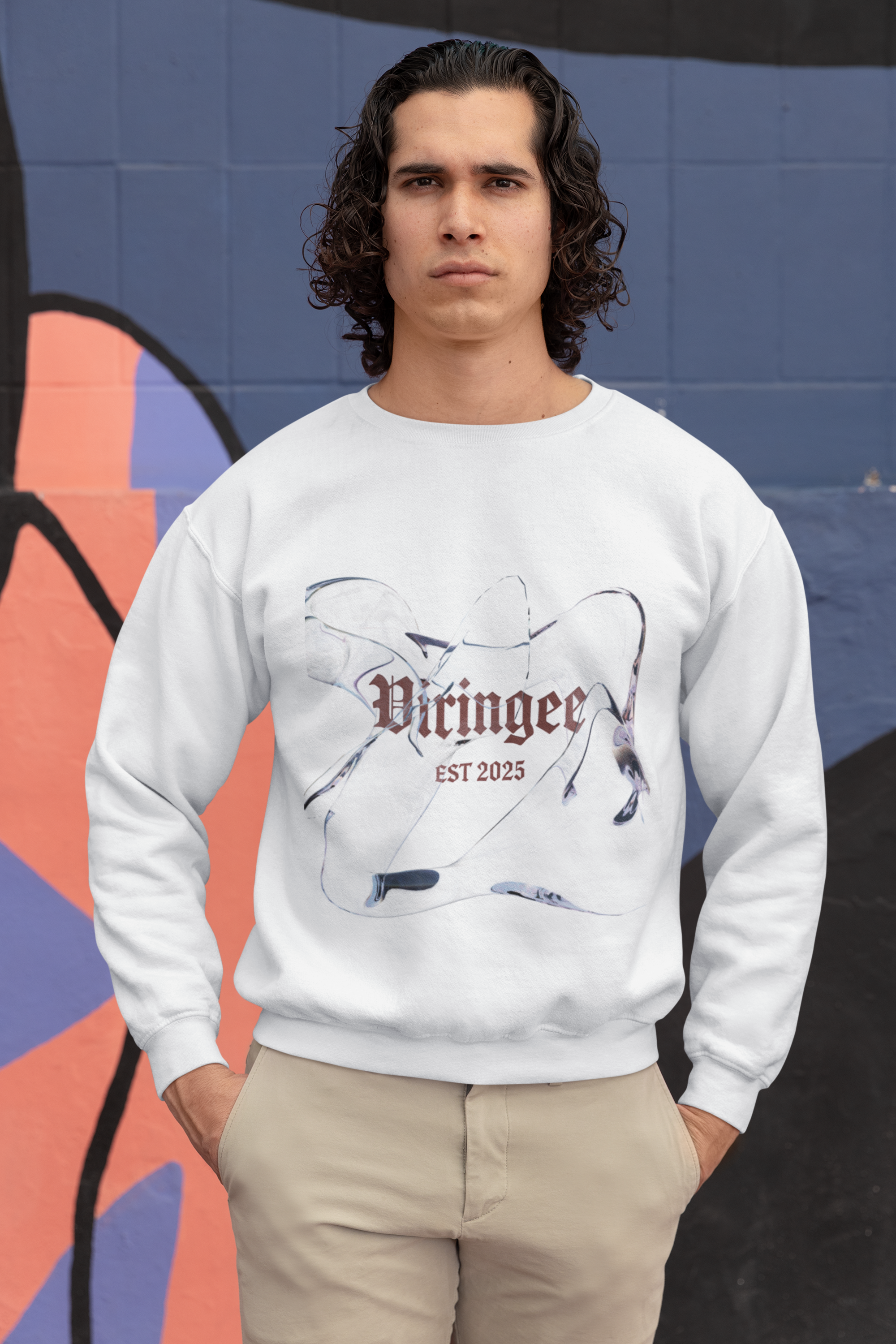 Viringee Iceberg Logo Crewneck Unisex Sweatshirt
