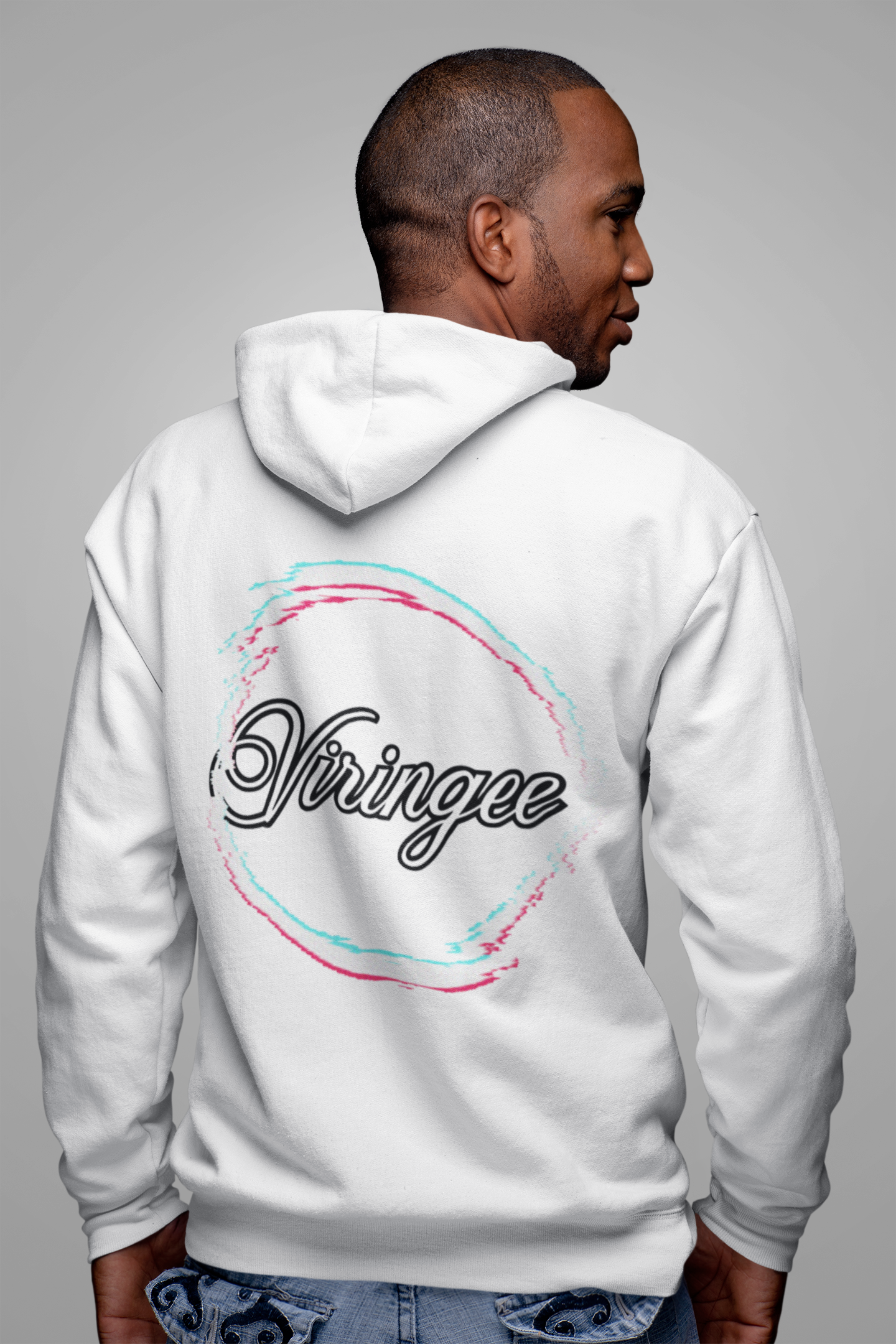 Viringee Analog Back Script Unisex Hoodie