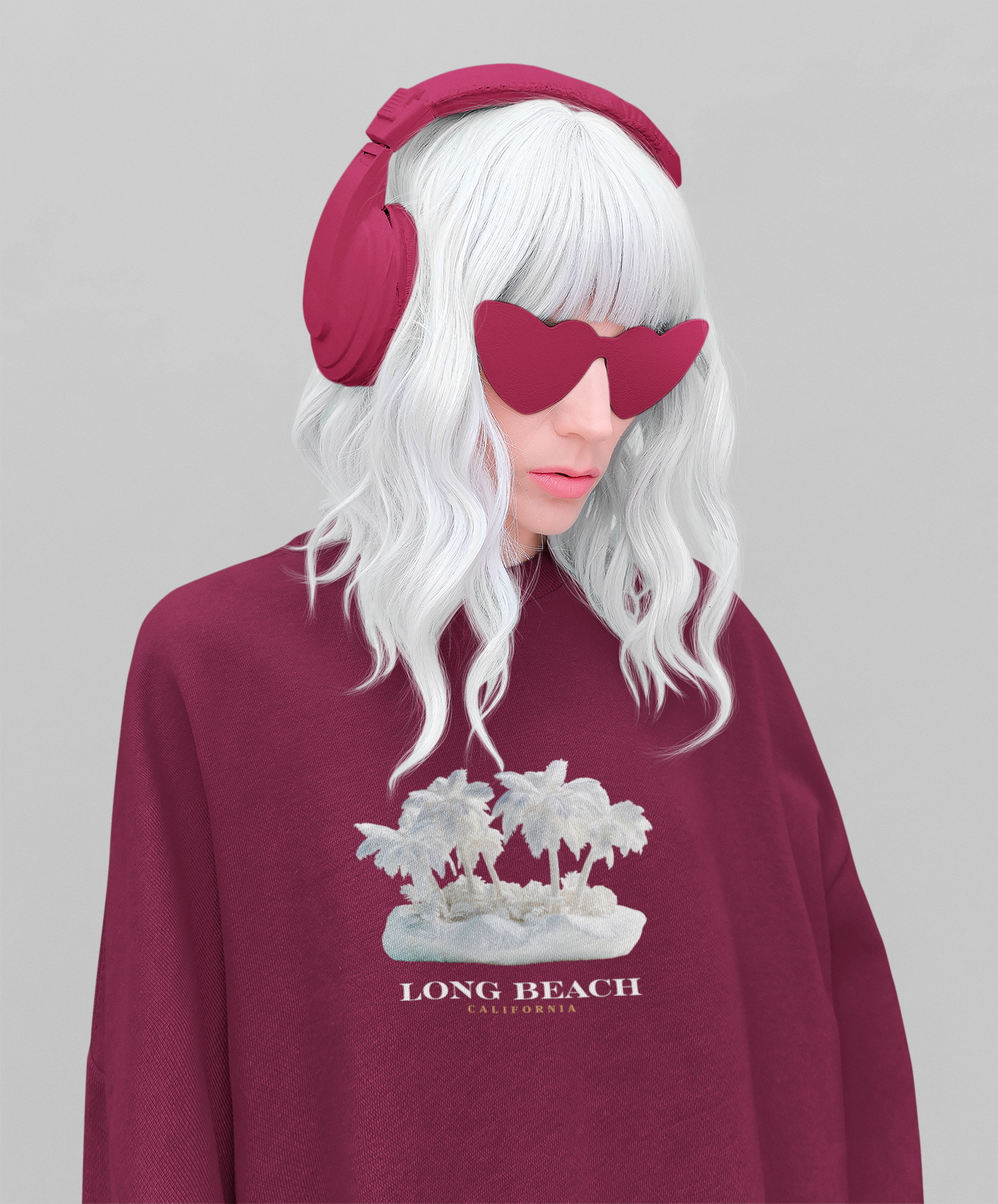 Viringee Long Beach California Unisex Sweatshirt