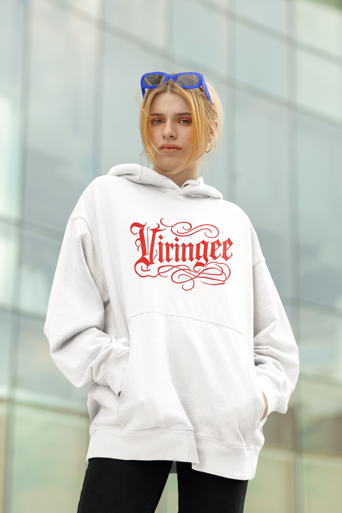 Viringee Studious Pup Graphic Hoodie
