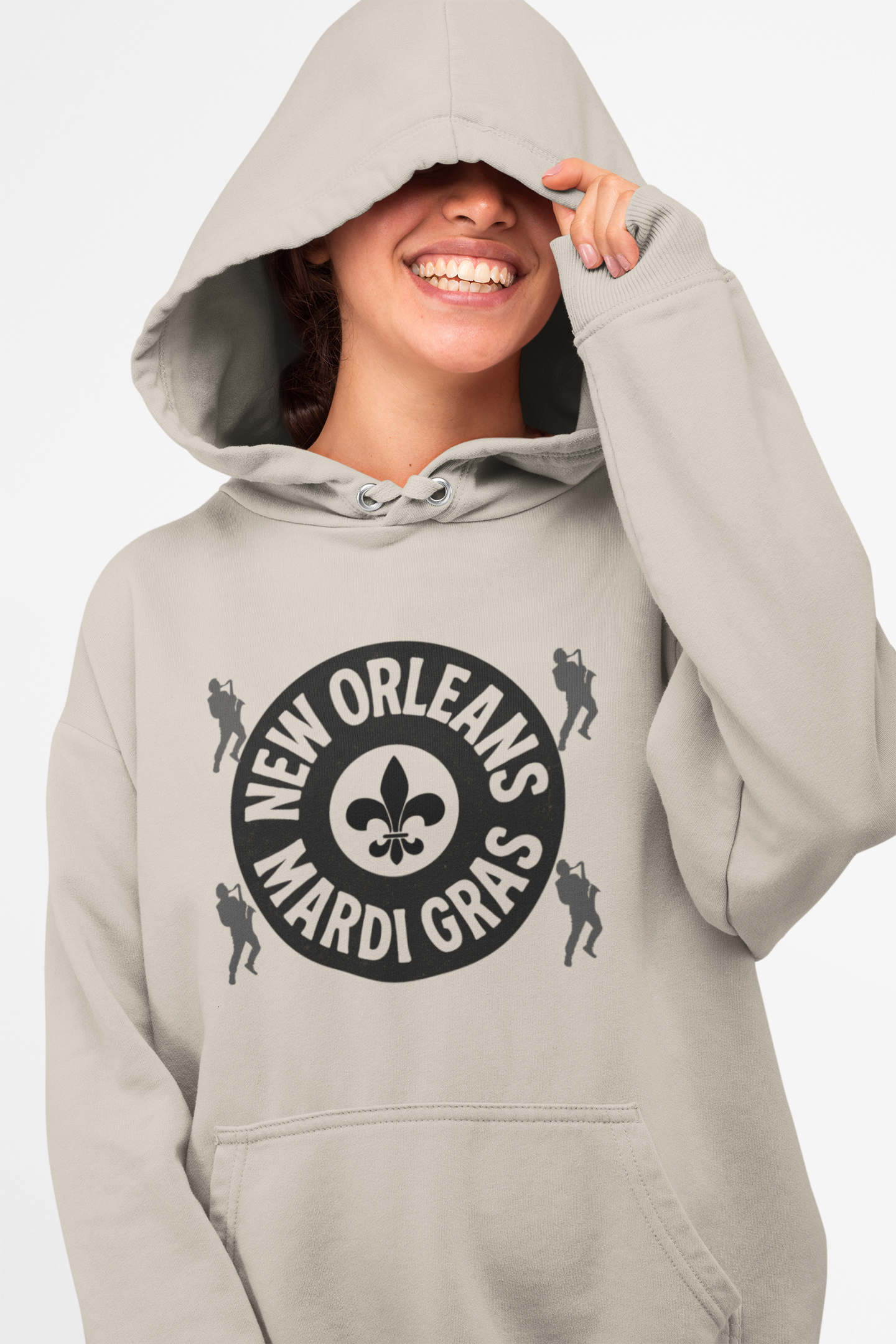 Viringee New Orleans Mardi Gras Unisex Hoodie