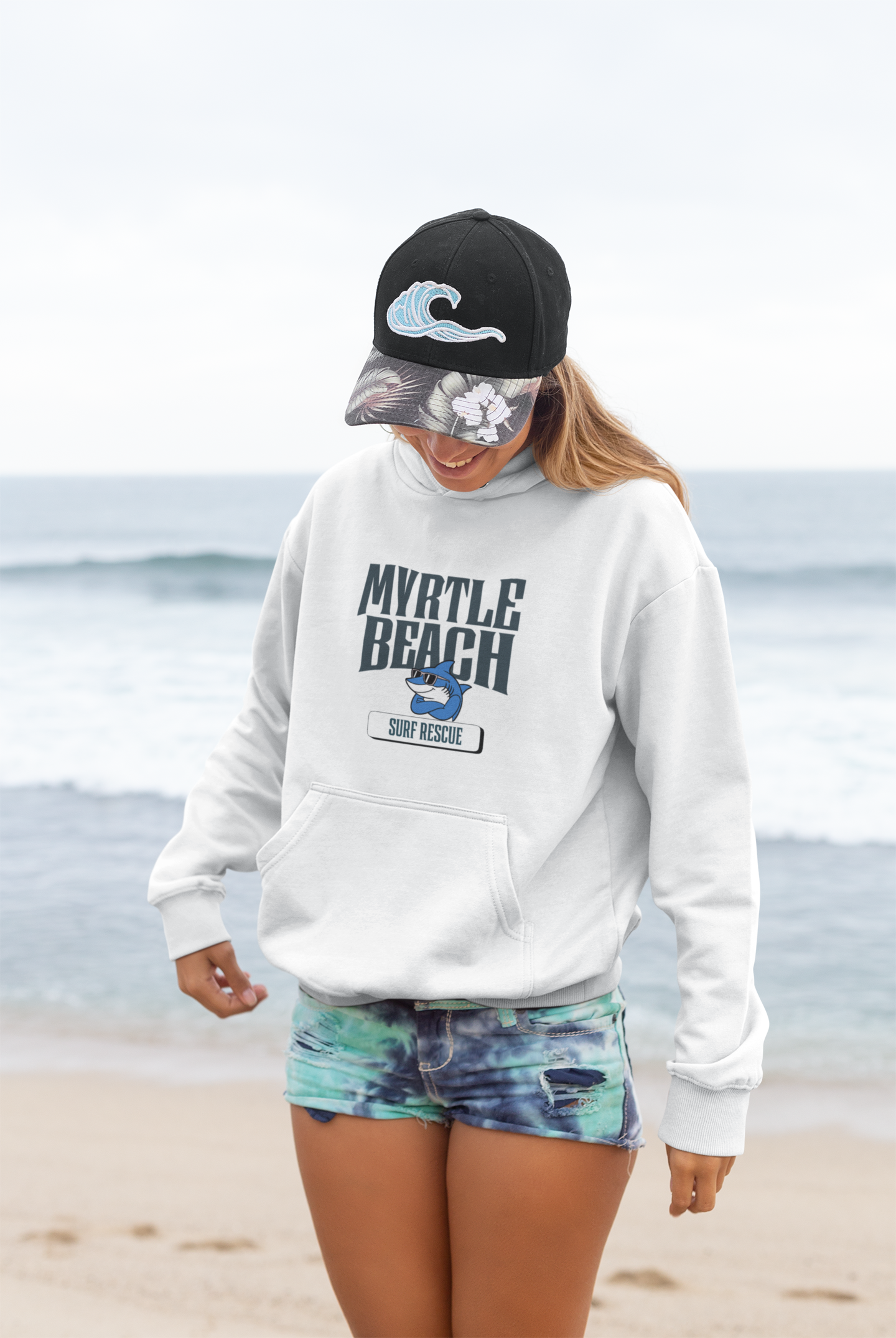 Viringee Myrtle Beach Surf Rescue Unisex Hoodie