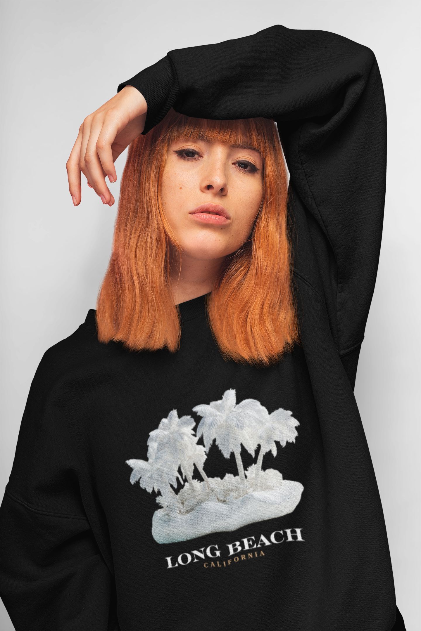 Viringee Long Beach California Unisex Sweatshirt