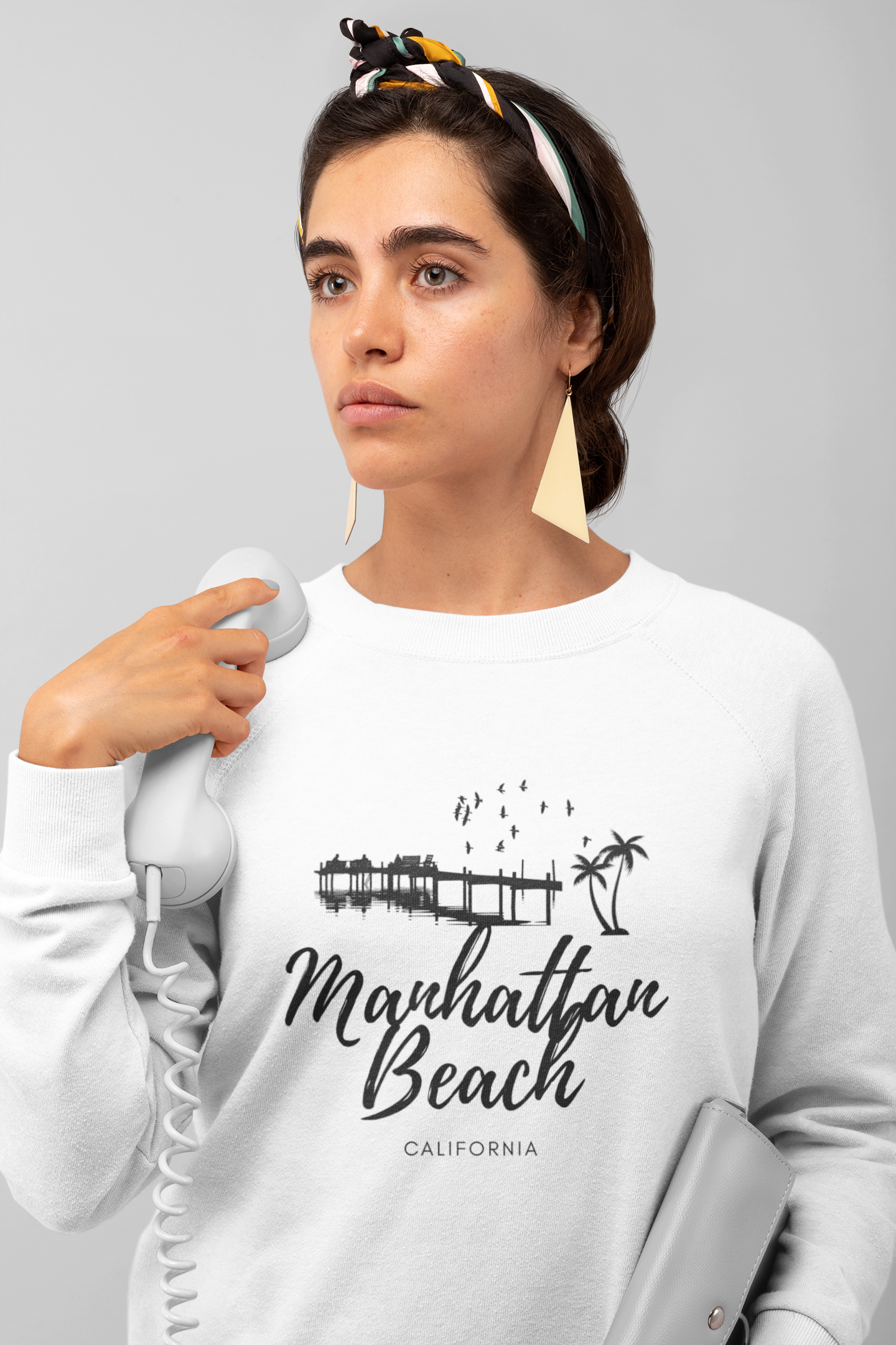 Viringee Manhattan Beach California Unisex Sweatshirt