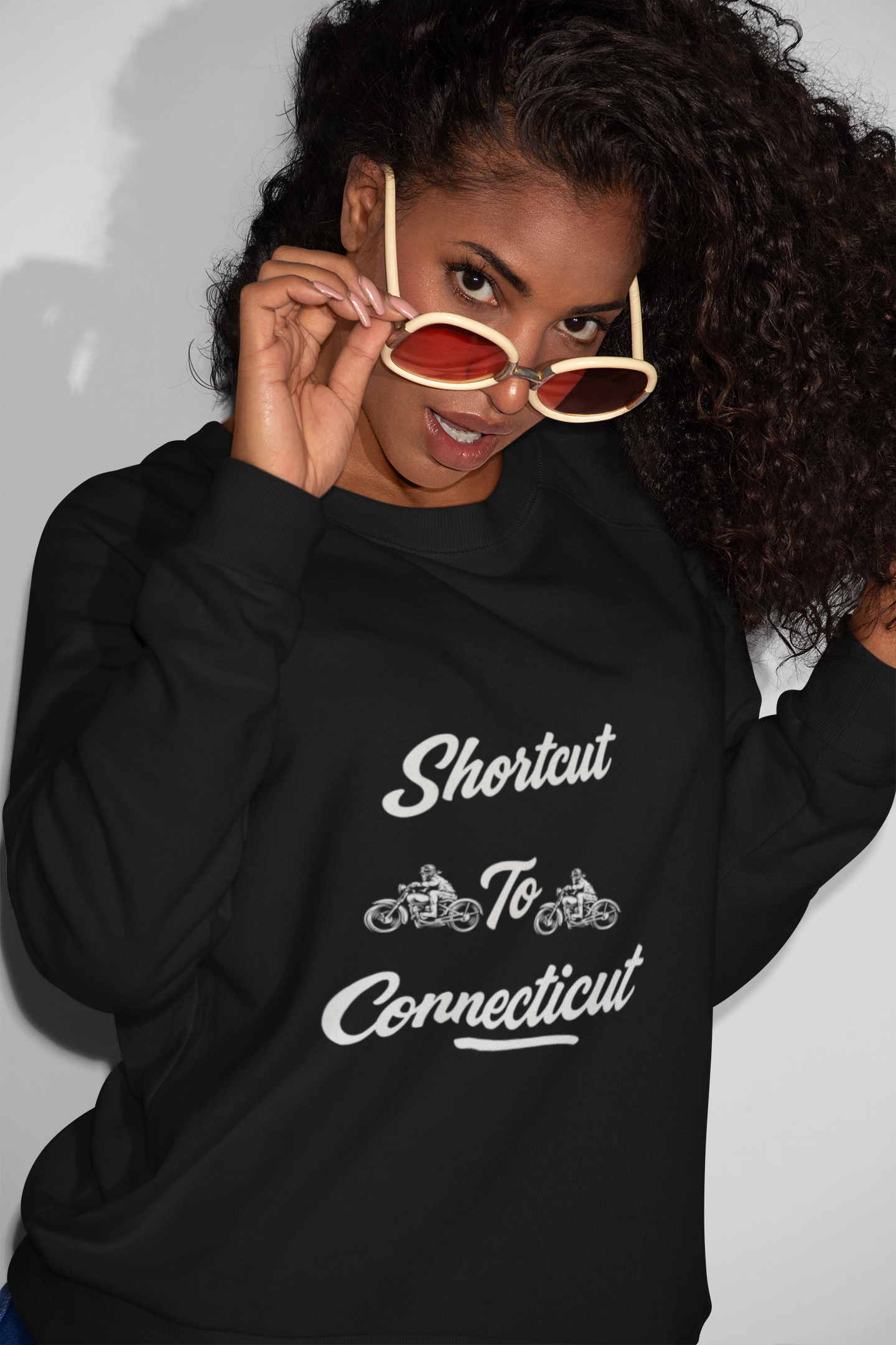 Viringee Shortcut To Connecticut Unisex Crewneck Sweatshirt